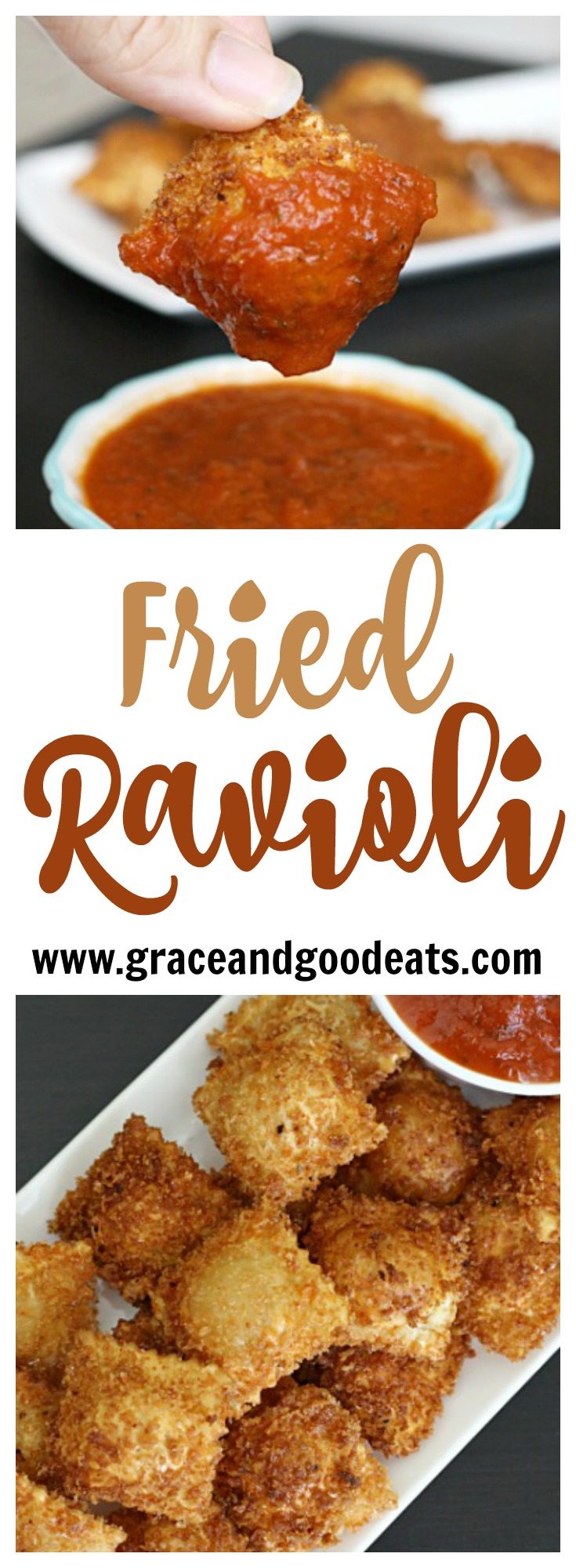These Fried Ravioli are perfectly poppable and shareable as an appetizer or game day eat, but filling enough to serve with a salad for dinner.