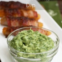 This Avocado Cilantro-Lime Dip is so good with chicken tenders, veggies, or chips!