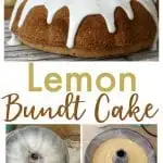 This Lemon Bundt Cake is the perfect combination of slightly sweet pound cake with a thick drizzle of lemon glaze.  Serve for dessert or Easter brunch!