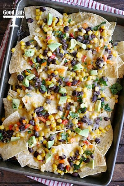 loaded four cheese nachos with all the toppings