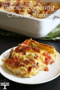 Bacon, Egg, and Cheese Strata