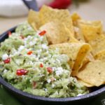 Cheese? Delicious. Guacamole? Delicious. Queso Fresco Guacamole- the most delicious thing ever!