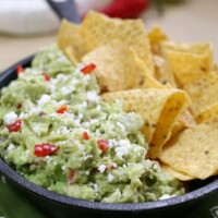 Cheese? Delicious. Guacamole? Delicious. Queso Fresco Guacamole- the most delicious thing ever!