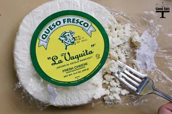 Cheese? Delicious. Guacamole? Delicious. Queso Fresco Guacamole- the most delicious thing ever! 