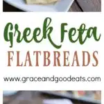 This Greek Feta Flatbread is the ultimate game day food. Slice to share or serve as a personal sized pizza.