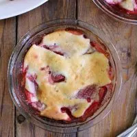 This simple custard recipe will become a family favorite! Use your favorite fruit with this baked egg custard for an easy and delicious dessert