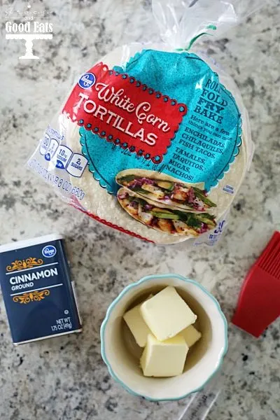 bag of Kroger brand white corn tortillas