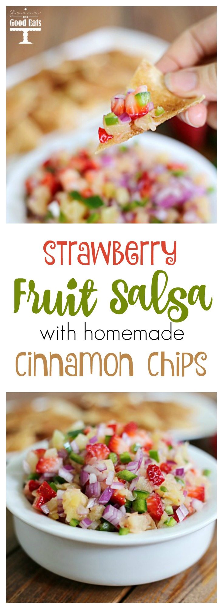 This sweet fruit salsa with cinnamon chips is always a crowd pleaser! Perfect for baby showers, parties, or Cinco de Mayo!