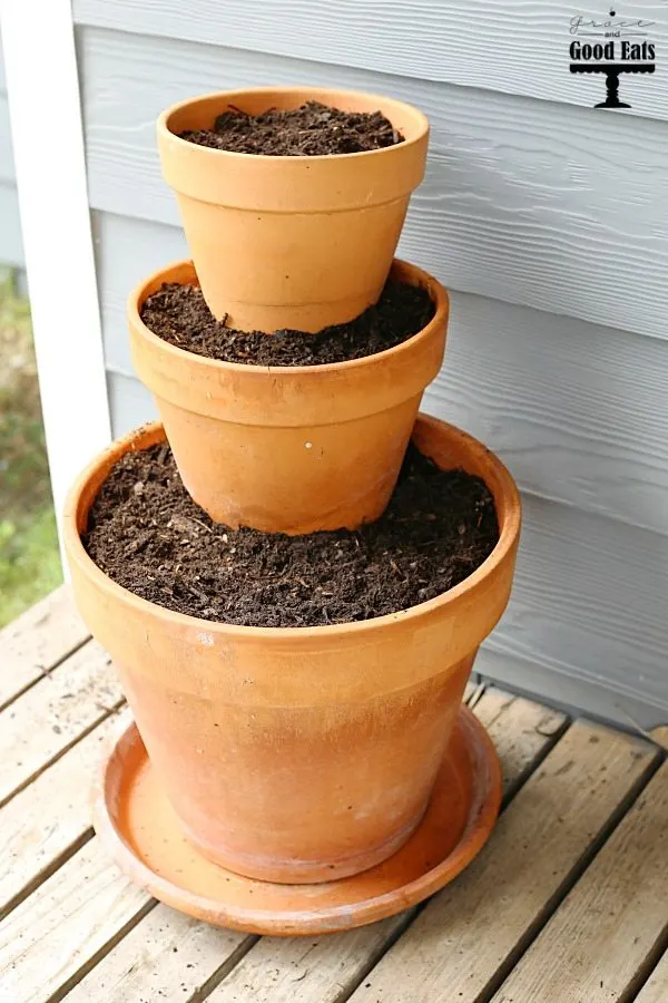 stacked planters