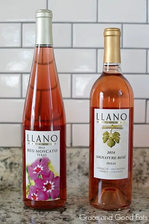 two bottles of Llano Estacado wine