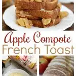 This Apple Compote French Toast brings the flavors of fall to a classic breakfast treat. Delicious all on its own but you can't go wrong with a drizzle of real maple syrup!