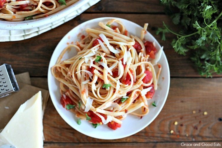 plate of pasta