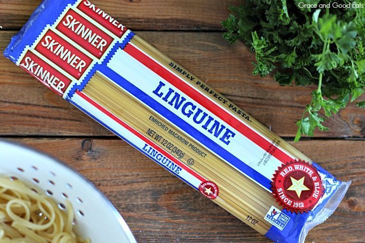 package of Skinner linguine pasta
