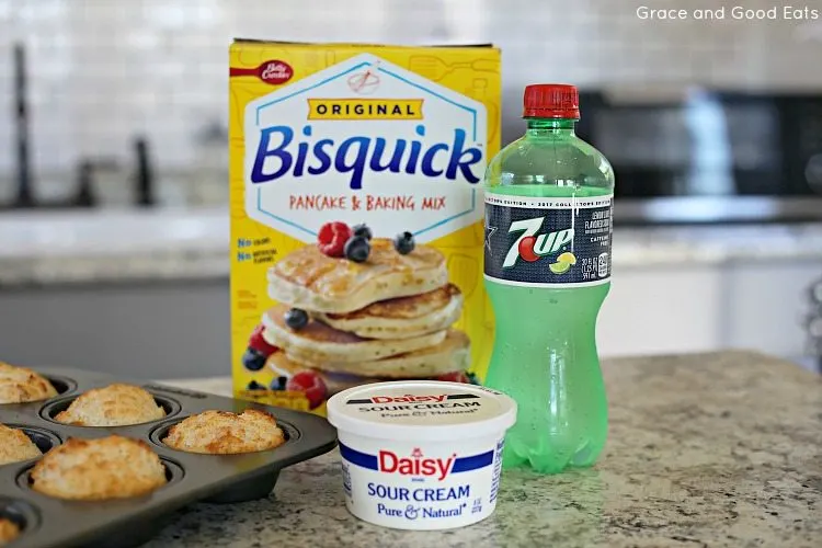 Bisquick, sour cream, 7 UP biscuits