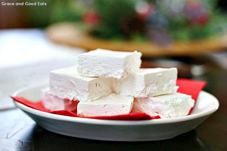 a plate of divinity fudge 