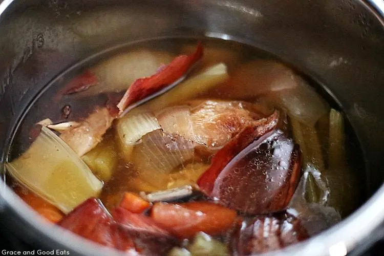 cooked bone broth