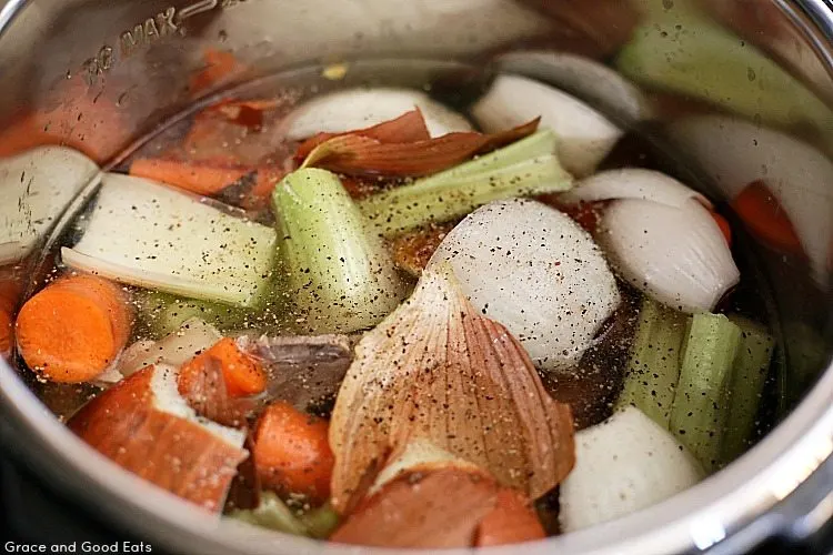 vegetables to make bone broth