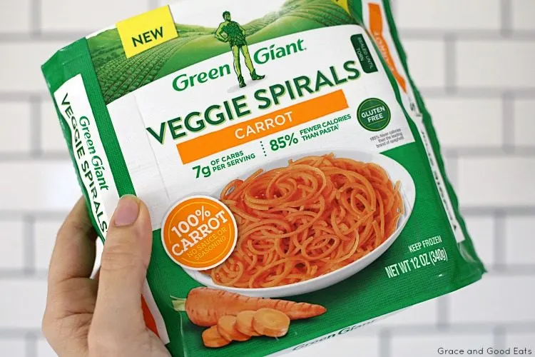 bag of Green Giant Veggie Spirals