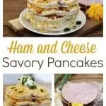 These Savory Ham and Cheese Pancakes are the perfect recipe for leftover holiday ham. They are so easy and delicious that they could easily be the star of your Easter brunch, too!