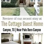 The Cottage Guest Home is located in Canyon, TX and offers the similar amenities of a hotel with the extra space of a two-bedroom home.  A short 15 minute drive from the top of the canyon and about 20 minutes away from Amarillo, the Cottage Guest Home is conveniently located near West Texas A&M University and the Panhandle Plains Museum.