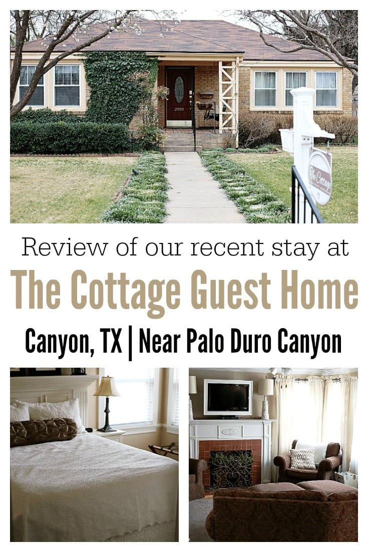 The Cottage Guest Home is located in Canyon, TX and offers the similar amenities of a hotel with the extra space of a two-bedroom home. A short 15 minute drive from the top of the canyon and about 20 minutes away from Amarillo, the Cottage Guest Home is conveniently located near West Texas A&M University and the Panhandle Plains Museum.