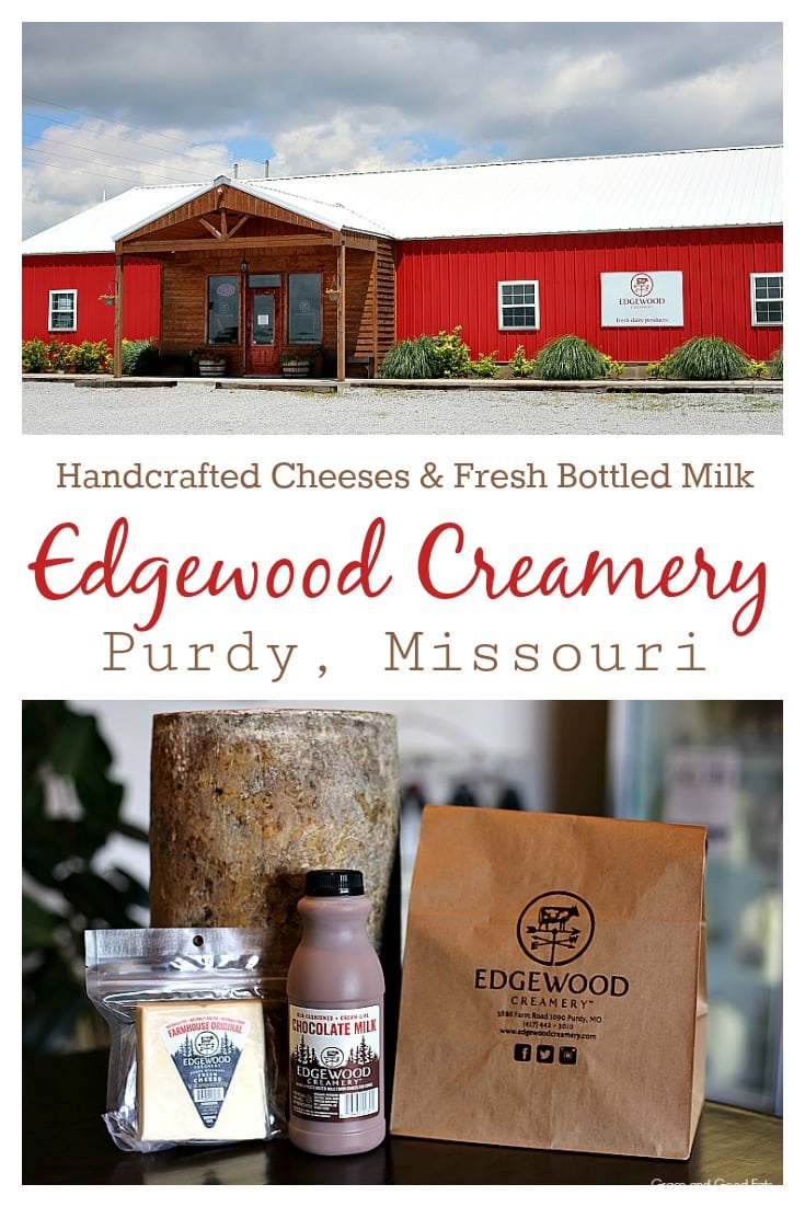 Edgewood Creamery is an adorable shop selling quality, grass-fed dairy products from their family-owned and operated farm located in Purdy, MO. Stop by for old-fashioned cream-line milk and a variety of cheeses like Edgewood Cheddar, Ozark Mountain Blue, and Fromage Blanc.