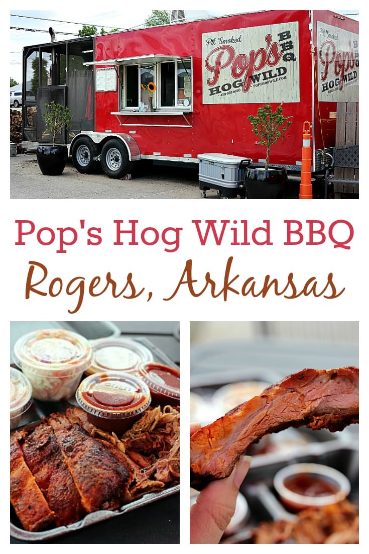 I had the best pulled pork of my life at Pop's Hog Wild BBQ located in Rogers, Arkansas. Smoked over hickory and secret magic for fifteen hours, it's a must try! #BBQ #Arkansas