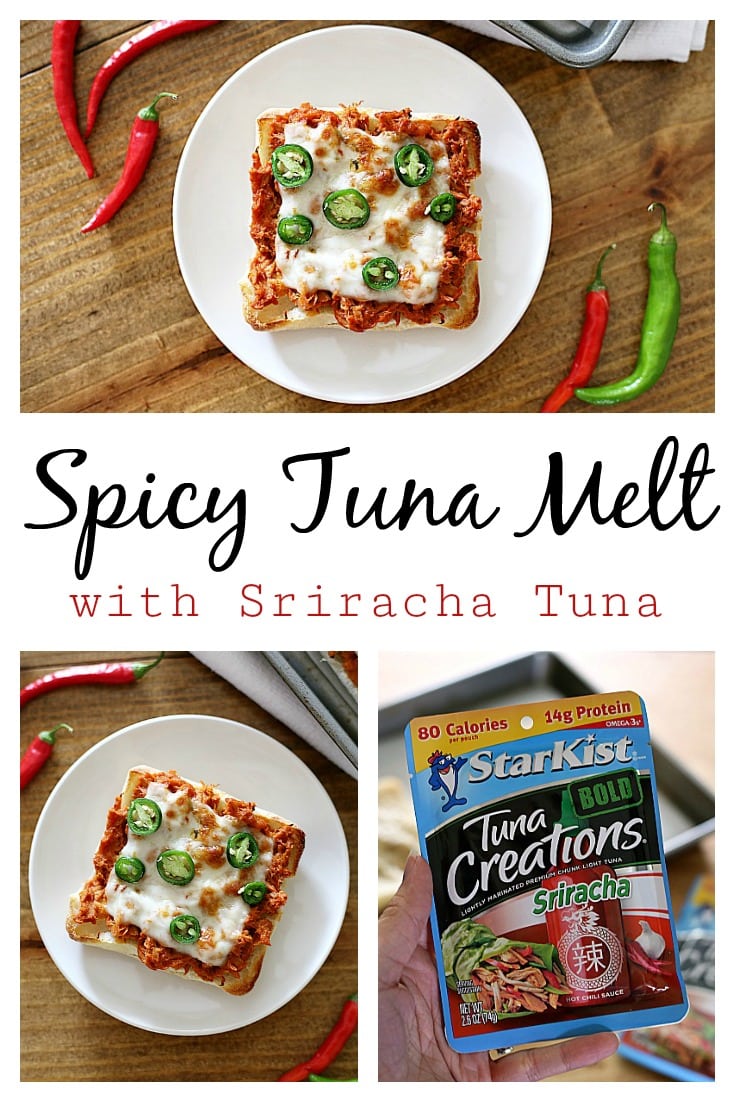 This no-mayo Spicy Tuna Melt only requires three ingredients and is packed with protein. Use Sriracha and pepper-jack cheese to spice up this comforting classic!