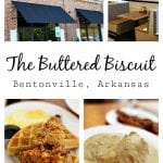 During a recent trip to Northwest Arkansas, I stopped for breakfast at The Buttered Biscuit- where they serve up an "honest breakfast that invites guests to be real."  With a menu full of classics like biscuits and gravy, shrimp and grits, and buttermilk pancakes along with trendy options like chicken and waffles, black bean cakes, and acai bowls, The Buttered Biscuit is a must stop in Bentonville. 