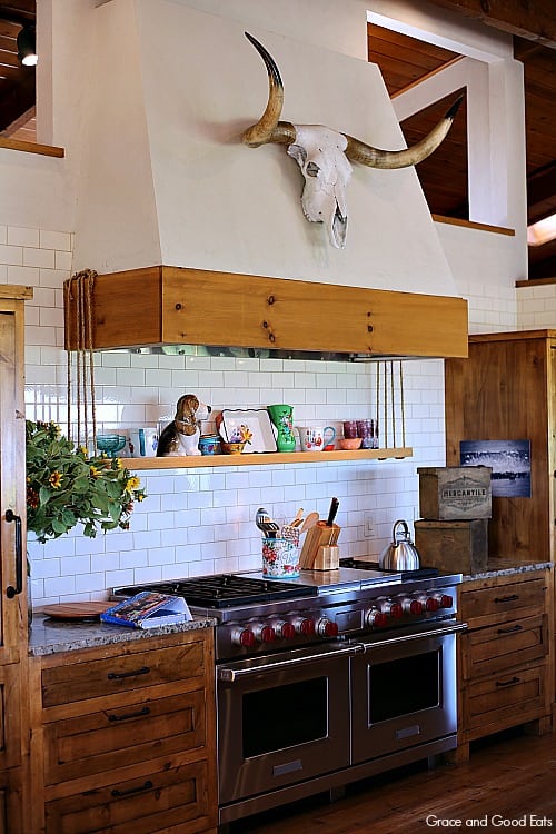 the kitchen area of The Pioneer Woman show