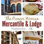 We stopped by The Pioneer Woman Mercantile in Pawhuska, OK on a recent mother-daughter summer road trip.  We ate at the restaurant, shopped at the Merc, took a peek in the new Boarding House, and even had the chance to tour the Lodge.