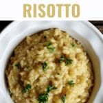 This creamy Parmesan Risotto is perfect as a first course or side dish. Serve it alongside a pan-seared steak, add scallops, or toss in mushrooms to make this a delicious meal.