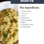 This creamy Parmesan Risotto is perfect as a first course or side dish. Serve it alongside a pan-seared steak, add scallops, or toss in mushrooms to make this a delicious meal.