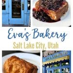 Eva's Bakery in Salt Lake City, Utah is a must-stop breakfast or brunch spot! Order a plate of the Stuffed French Toast with lemon cream cheese filling and blueberry compote or any of their flaky croissants- you won't regret it!