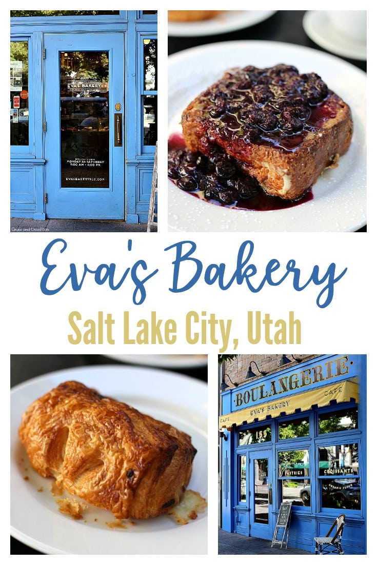 Eva's Bakery in Salt Lake City, Utah is a must-stop breakfast or brunch spot! Order a plate of the Stuffed French Toast with lemon cream cheese filling and blueberry compote or any of their flaky croissants- you won't regret it!