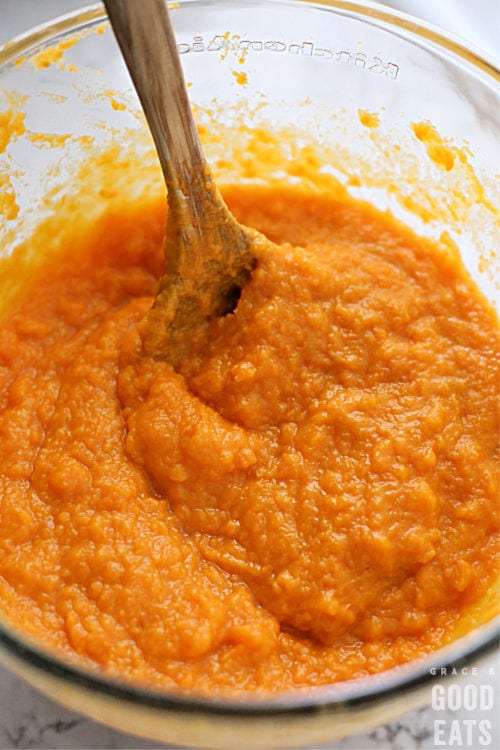 mashed sweet potatoes