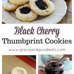 These Easy Thumbprint Cookies made with Black Cherry Hero Fruit Spread are the perfect holiday cookies!  Great to bake with kids and totally giftable.