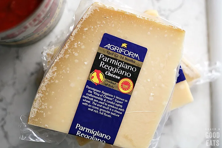 Parmigiano Reggiano in the package