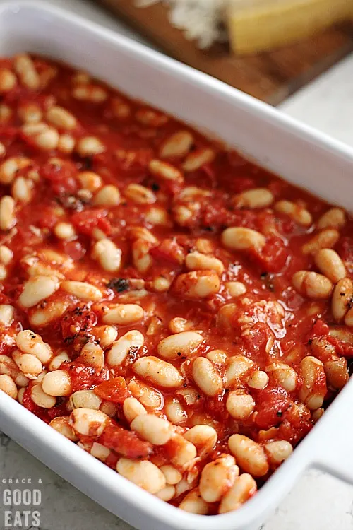 Italian style baked beans