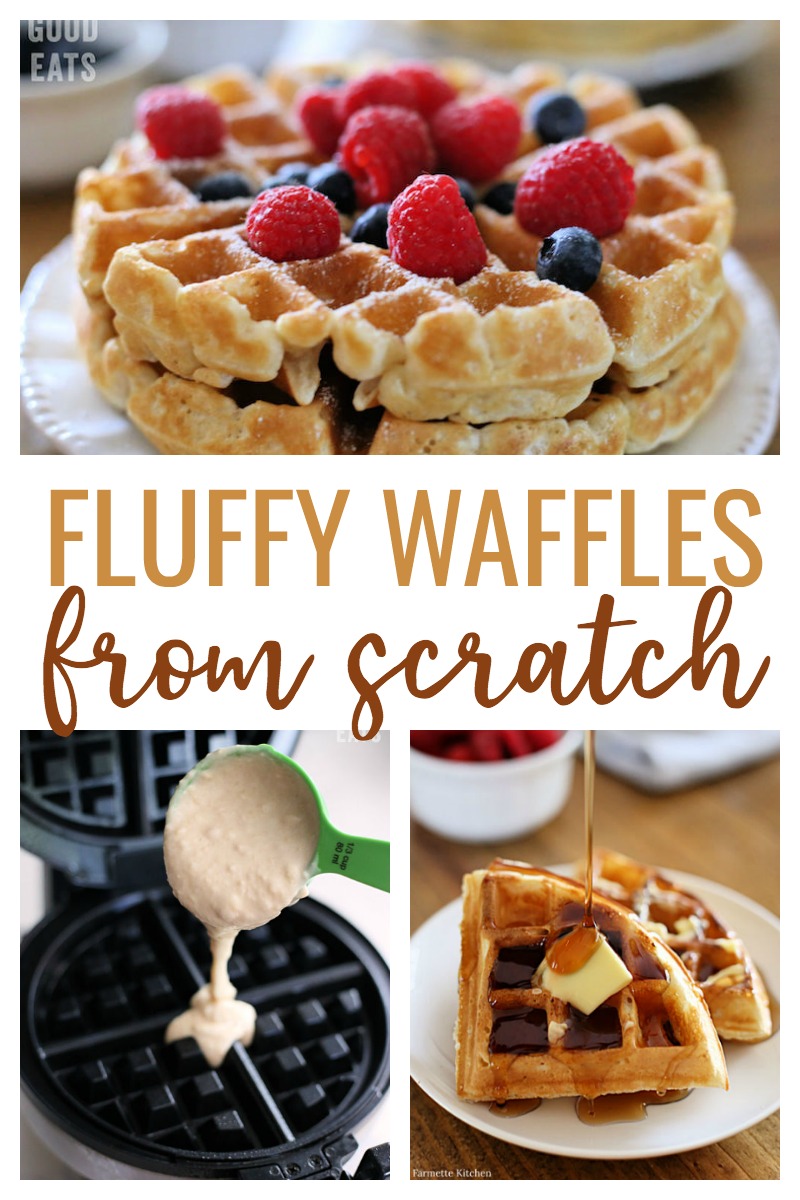 Fluffy Homemade Waffles Recipe (So Easy!) - Grace and Good Eats