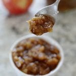 spoonful of chai spiced chunky applesauce