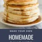 Pancake Recipe made with simple ingredients that takes only a few minutes time.  Load these perfect homemade pancakes up with fresh fruit or drown them in your favorite maple syrup.