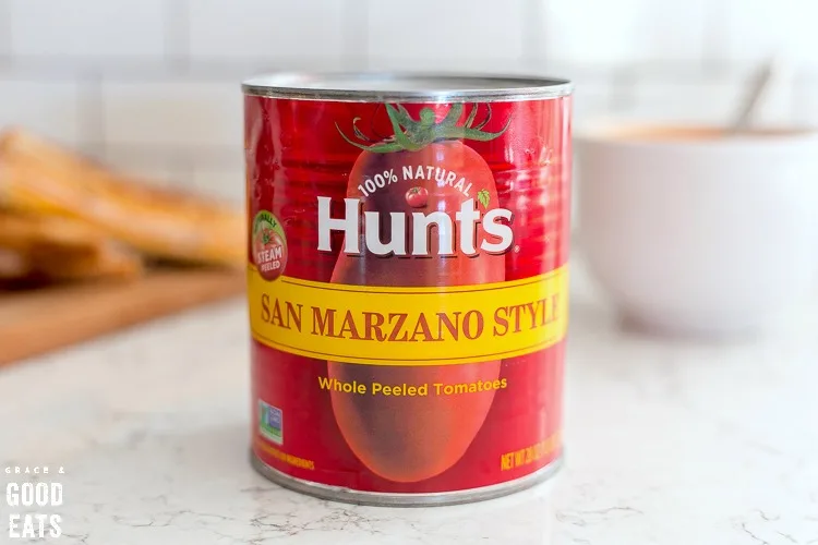 can of Hunt's San Marzano Style tomatoes