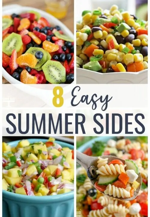 Summer Side Dishes: these salsas and salads are the perfect side dish for your next BBQ or summer gathering.  Most of these recipes are no bake, gluten free, and vegetarian or vegan.