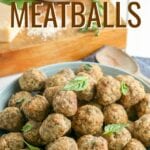 Homemade Meatballs are so much better than the store-bought version and so easy to customize.  Use a combination of beef, turkey, or pork and mix in your favorite Italian herbs and seasonings with this simple oven-baked recipe. 