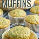 Zucchini Muffins are the perfect way to use up extra zucchini and sneak some veggies into your diet.  Shredded zucchini melts into baked goods for deliciously moist breads and muffins.