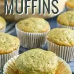 Zucchini Muffins are the perfect way to use up extra zucchini and sneak some veggies into your diet.  Shredded zucchini melts into baked goods for deliciously moist breads and muffins.