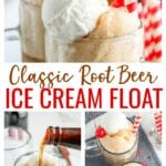 Ice Cream Floats are one of our favorite summertime treats!  Root beer served over classic vanilla ice cream in a frosted mug is the perfect way to cool off on a hot day.