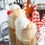 Ice Cream Floats are one of our favorite summertime treats!  Root beer served over classic vanilla ice cream in a frosted mug is the perfect way to cool off on a hot day.
