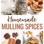 Mulling Spices are a delicious blend of spices used to make drinks such as hot cider, wassail, or mulled wine.  Mix up a batch of this simple mulling spices recipe to keep on hand during the fall and winter months!